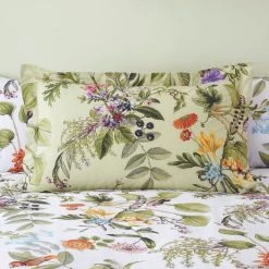 Dunelm Paradise Birds Green Oxford Pillowcase