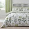 Dunelm Florentina Green 100% Cotton Reversible Duvet Cover And Pillowcase Set -pillowcase shop 30712158