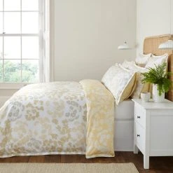 Dorma Daylesford 300 Thread Count Cotton Sateen Yellow Duvet Cover And Pillowcase Set 9 Dorma Daylesford 300 Thread Count Cotton Sateen Yellow Duvet Cover And Pillowcase Set -pillowcase shop 30712686 alt02
