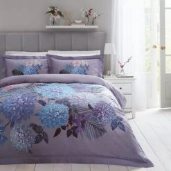 Dorma Faringdon Reversible 100% Cotton Duvet Cover And Pillowcase Set
