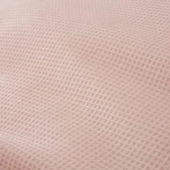 Dunelm Mini Waffle Shell Pink 100% Cotton Duvet Cover And Pillowcase Set -pillowcase shop 30713961 alt02