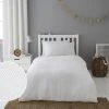 Dunelm Mini Waffle White 100% Cotton Duvet Cover And Pillowcase Set -pillowcase shop 30713984