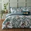 Dunelm Jungle Green 100% Cotton Reversible Duvet Cover And Pillowcase Set -pillowcase shop 30714512