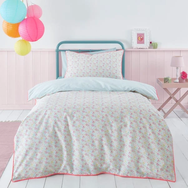 Dunelm Petit Fleur Pink 100% Cotton Duvet Cover And Pillowcase Set 3 Dunelm Petit Fleur Pink 100% Cotton Duvet Cover And Pillowcase Set