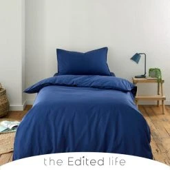 The Edited Life 100% Organic Cotton Duvet Cover And Pillowcase Set
