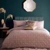 Furn Furn. Pink And Gold Bee Deco Reversible Duvet Cover And Pillowcase Set -pillowcase shop 30719330