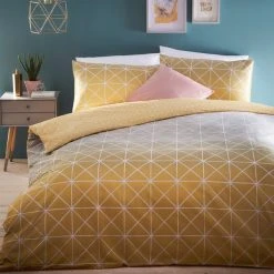 Furn Furn. Spectrum Yellow Ombre Reversible Duvet Cover And Pillowcase Set
