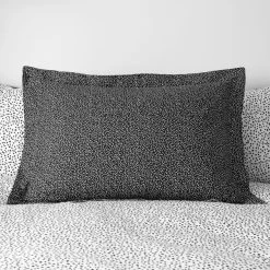 Dunelm Dottie Black Oxford Pillowcase