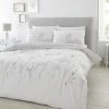 Catherine Lansfield Meadowsweet Floral White Reversible Duvet Cover And Pillowcase Set -pillowcase shop 30724634