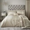 Catherine Lansfield Velvet Sparkle Champagne Duvet Cover And Pillowcase Set -pillowcase shop 30724669