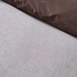 Dunelm Enzo Chambray Pinecone 100% Cotton Duvet Cover And Pillowcase Set -pillowcase shop 30726158 alt02