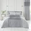 Dunelm Beverley Charcoal Embellished Luxe Duvet Cover And Pillowcase Set -pillowcase shop 30726801