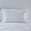 Dunelm Aria Seersucker White 100% Cotton Oxford Pillowcase