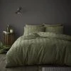Dunelm Arlo Olive 100% Cotton Duvet Cover And Pillowcase Set -pillowcase shop 30726900