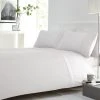 Dunelm Waffle White Duvet Cover And Pillowcase Set -pillowcase shop 30727574