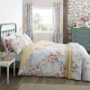 Catherine Lansfield Canterbury Duck Egg Floral Duvet Cover And Pillowcase Set -pillowcase shop 30732815