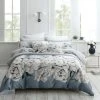 Avery Green Ava Floral Duck Egg 100% Cotton Sateen Duvet Cover And Pillowcase Set -pillowcase shop 30737290