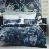 Avery Green Anastasia Floral Navy 100% Cotton Sateen Duvet Cover And Pillowcase Set -pillowcase shop 30737330
