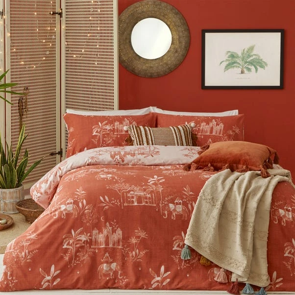 Furn Furn. Jaipur Paprika Duvet Cover And Pillowcase Set 3 Furn Furn. Jaipur Paprika Duvet Cover And Pillowcase Set