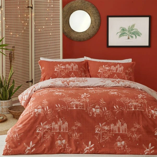 Furn Furn. Jaipur Paprika Duvet Cover And Pillowcase Set 4 Furn Furn. Jaipur Paprika Duvet Cover And Pillowcase Set - Image 2