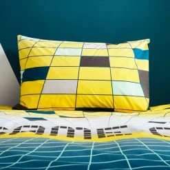 Dunelm Game On Duvet Cover And Pillowcase Set -pillowcase shop 30747308 alt02