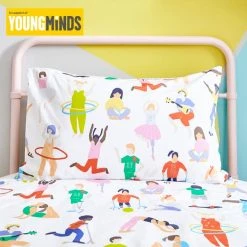 Dunelm Young Minds Keep Active 100% Cotton Duvet Cover And Pillowcase Set -pillowcase shop 30747314 alt02