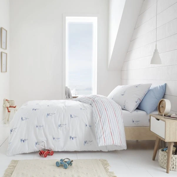 Bianca Cotton Bianca Fine Linens Sailing Boats 100% Cotton T144 Duvet Cover And Pillowcase Set 3 Bianca Cotton Bianca Fine Linens Sailing Boats 100% Cotton T144 Duvet Cover And Pillowcase Set