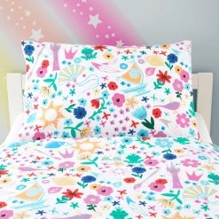 Disney Princess Magical 100% Cotton Duvet Cover And Pillowcase Set -pillowcase shop 30747639 alt03