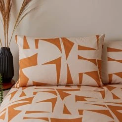 Elements Klipp Orange Duvet Cover And Pillowcase Set -pillowcase shop 30747980 alt02
