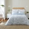 Dorma Daylesford Blue 100% Cotton Duvet Cover And Pillowcase Set
