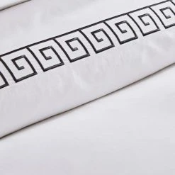 Hotel Greek Key White Duvet Cover And Pillowcase Set -pillowcase shop 30748261 alt02