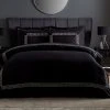 Hotel Greek Key Black Duvet Cover And Pillowcase Set -pillowcase shop 30748266