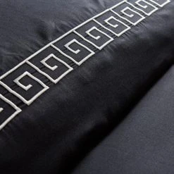 Hotel Greek Key Black Duvet Cover And Pillowcase Set 7 Hotel Greek Key Black Duvet Cover And Pillowcase Set -pillowcase shop 30748266 alt02