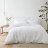 Dunelm Edison Textured White Duvet Cover And Pillowcase Set