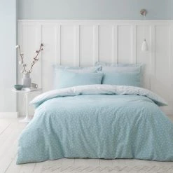 Dunelm Florrie Ditsy Mineral Duvet Cover And Pillowcase Set