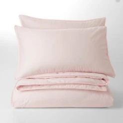 Dunelm Soft Washed Recycled Cotton Duvet Cover And Pillowcase Set -pillowcase shop 30750792 alt02