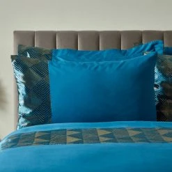 Dunelm Inga Peacock Duvet Cover And Pillowcase Set -pillowcase shop 30753013 alt03