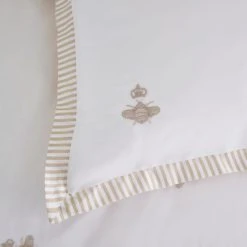 Dorma Bee Embroidery 100% Cotton Oxford Pillowcase Pair -pillowcase shop 30755637 alt01