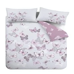 Catherine Lansfield Scatter Butterfly Heather Duvet Cover And Pillowcase Set -pillowcase shop 30757733 alt04