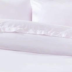 Holly Willoughby Plain Samira Blush 100% Cotton Duvet Cover And Pillowcase Set -pillowcase shop 30758197 alt02