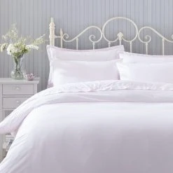 Holly Willoughby Plain Samira Blush 100% Cotton Duvet Cover And Pillowcase Set -pillowcase shop 30758197 alt03