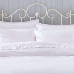 Holly Willoughby Plain Samira Blush 100% Cotton Duvet Cover And Pillowcase Set -pillowcase shop 30758197 alt04