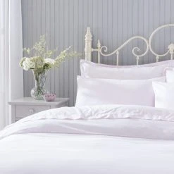 Holly Willoughby Plain Samira Blush 100% Cotton Duvet Cover And Pillowcase Set -pillowcase shop 30758197 alt05