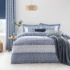 Dunelm Jax Blue Mosaic Duvet Cover And Pillowcase Set -pillowcase shop 30763894