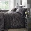 Laurence Llewelyn-Bowen Tie The Knot Slate Duvet Cover And Pillowcase Set 1 Laurence Llewelyn-Bowen Tie The Knot Slate Duvet Cover And Pillowcase Set -pillowcase shop 30764367