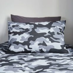 Dunelm Camo Duvet Cover And Pillowcase Twin Pack Set -pillowcase shop 30768116 alt04