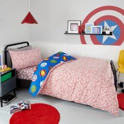 Marvel Logo Duvet Cover And Pillowcase Set -pillowcase shop 30768162 alt02