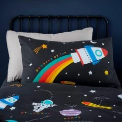 Dunelm Outer Space Duvet Cover And Pillowcase Set -pillowcase shop 30768175 alt02