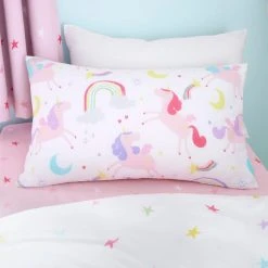 Dunelm Unicorn Stars Duvet Cover And Pillowcase Twin Pack Set -pillowcase shop 30768193 alt03