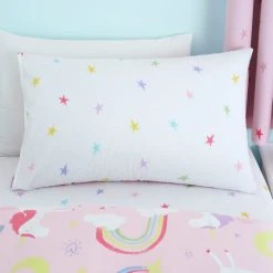 Dunelm Unicorn Stars Duvet Cover And Pillowcase Twin Pack Set -pillowcase shop 30768193 alt04